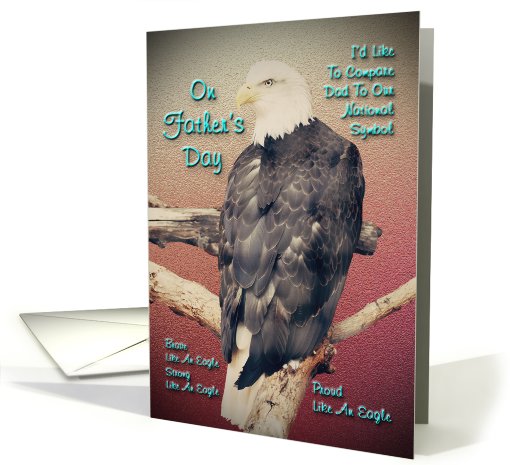Bald Eagle Father's Day card (625131)