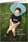 Under The Weather, Get Well Humor card
