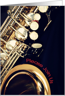 Saxophone Recital Invitation card