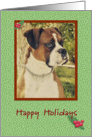 Boxer Happy Holidays card