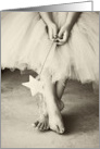 Ballerina Toes card