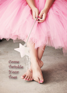 Twinkle Your Toes Ballerina Invitation