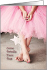 Twinkle Your Toes Ballerina Invitation card