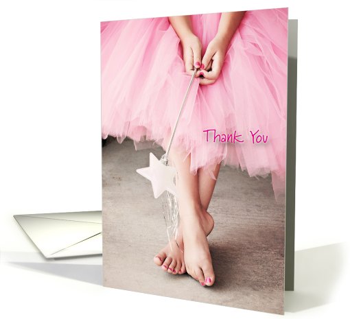 Ballerina Thank You card (690697)