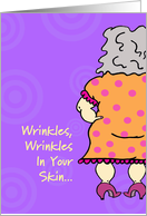 Wrinkles Poem Birthday Card