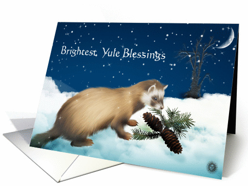 Brightest Yule Blessings card (301538)