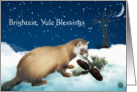 Brightest Yule Blessings card