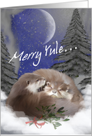 Winter Yule Night card