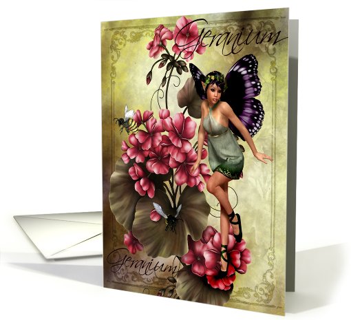 Geranium card (459657)