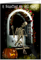 A Haunting We Will Go card