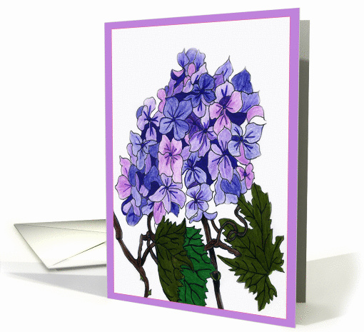 The Hydrangea card (317978)