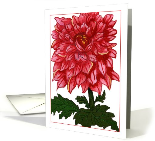 Dahlia card (319176)
