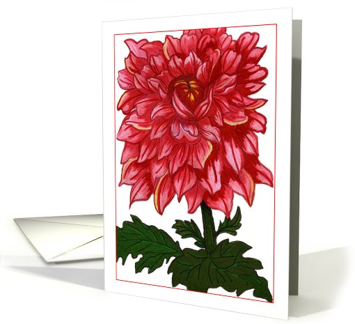 Dahlia card (319182)