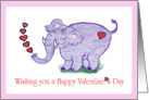 Valentine Elephant card