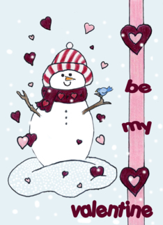Valentine Snowman