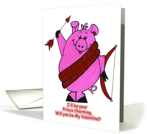 Valentine Pig card (353316)