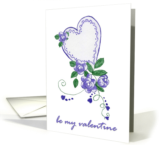 Valentine Blue Roses card (353358)