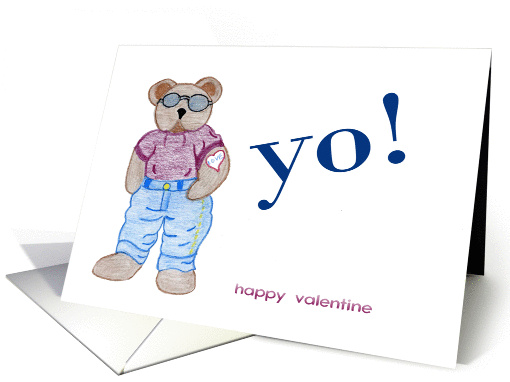 Valentine Bear card (353392)