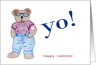Valentine Bear card