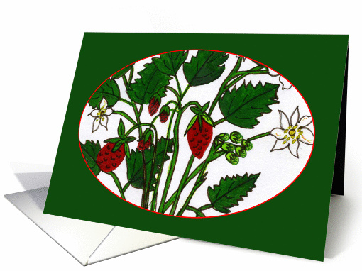 Strawberry card (367422)