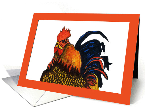 Rooster card (367803)