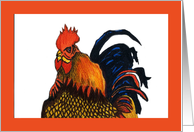 Rooster Card