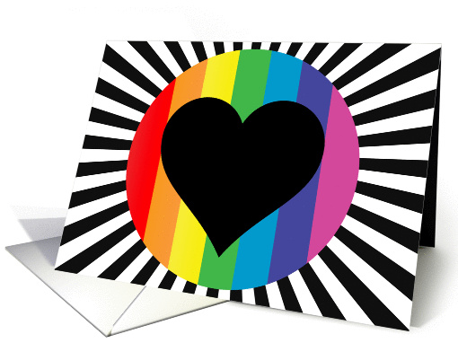 rainbow love card (299102)