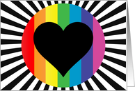 rainbow love card