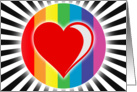 rainbow love card