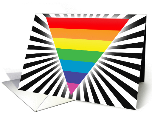 rainbow triangle card (299114)