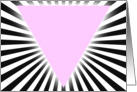 pink triangle card