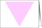 pink triangle card