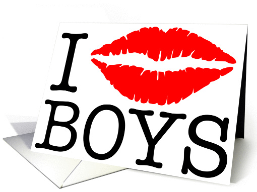 i kiss boys card (299148)