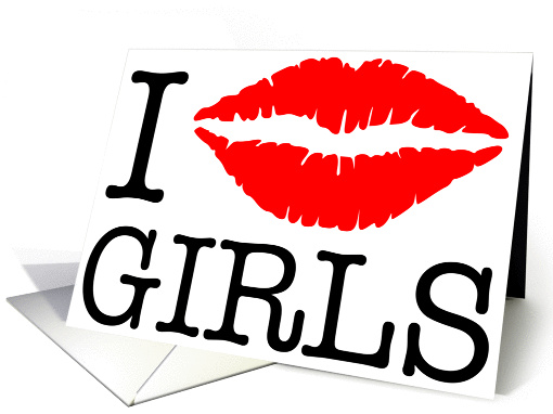 i kiss girls card (299150)