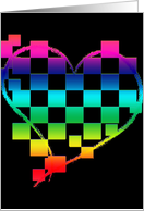 rainbow love card