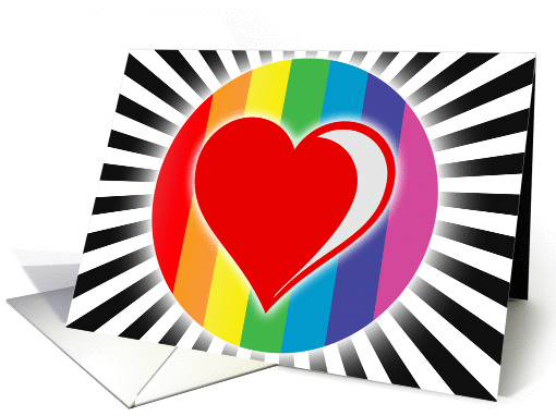 rainbow valentine's card (299166)