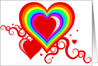 rainbow valentine’s card