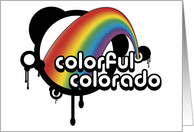 colorful colorado rainbow : new address annoucement card