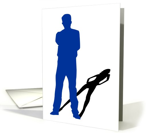 congratulations on the sex change : shadow silhouettes card (770932)