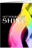 let your light shine inspirational gay message card