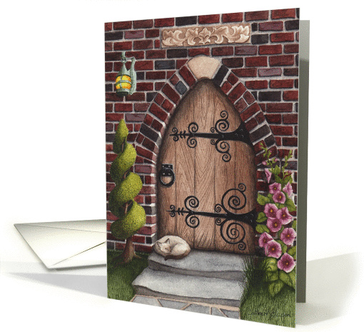 Gothic Arched Door card (300312)
