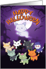 Happy Halloween Cats Spooky Season Party Invitation Cat Card