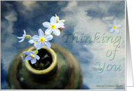 Forget Me Nots; Thinking of You card
