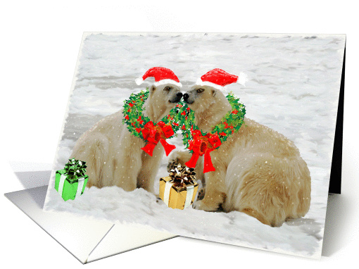 Polar Bear Christmas card (301162)