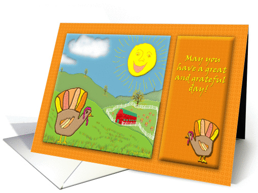 Turkey Hand Thanksgiving card (301354)