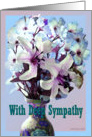 Lily and Dogwood Blossom Sympathy Card