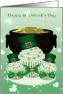 St. Patrick’s Day Cupcake And Pot Of Gold Card