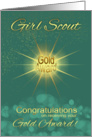 Girl Scout Gold Award Congratulations Card