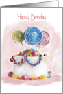 Candy Birthday Cake Card