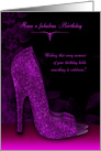 Stylish Glamour Shoe Birthday For Her card